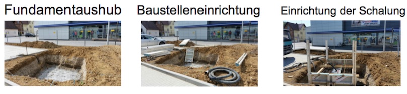 Betonfundament für Pylon erstellen 1