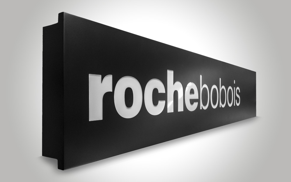 Leuchttransparent roche bobois dekupiert und mit Plexiglas hinterlegt Kopie