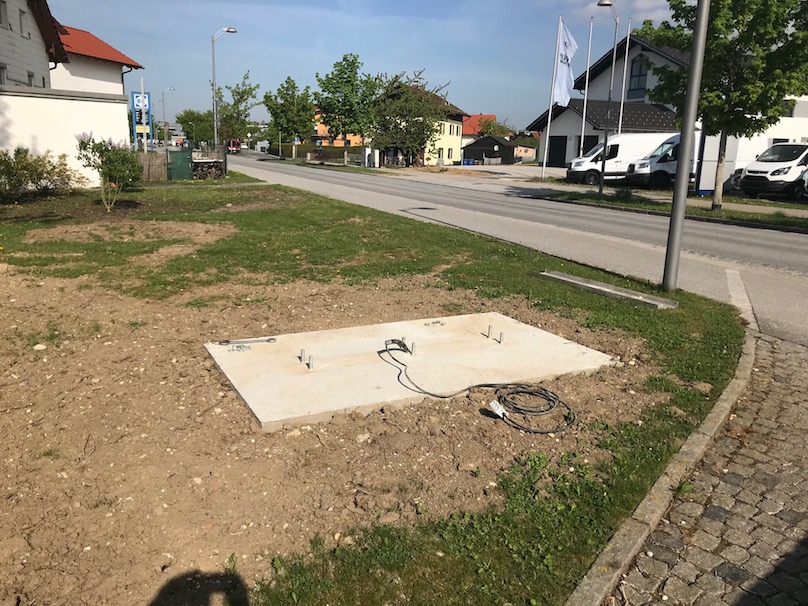 Fundament Werbepylon