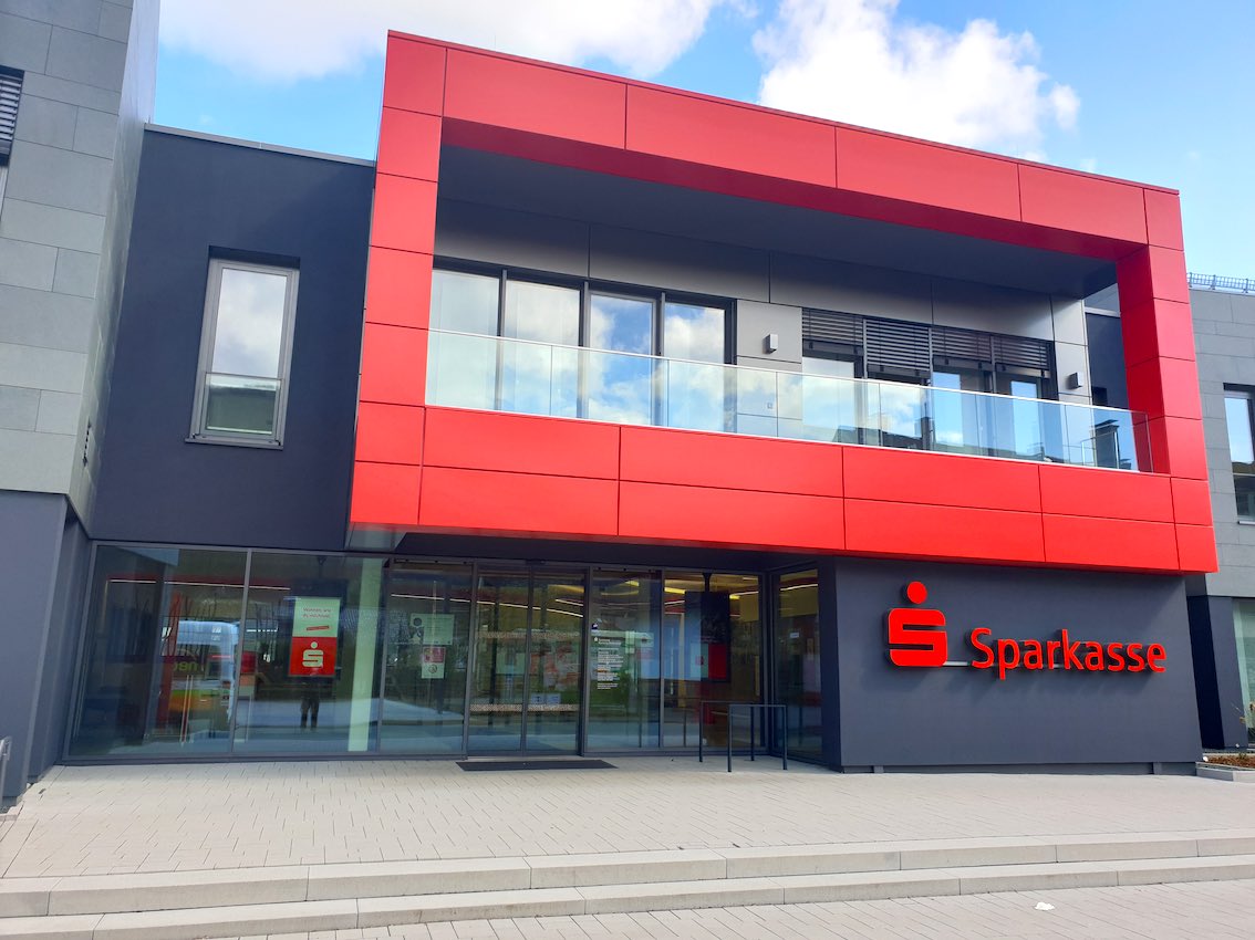 Sparkasse LED Leuchtbuchstaben