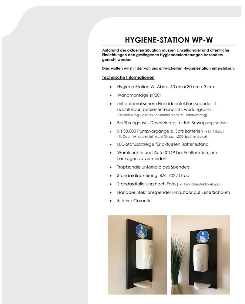 Hygienestation WP-W
