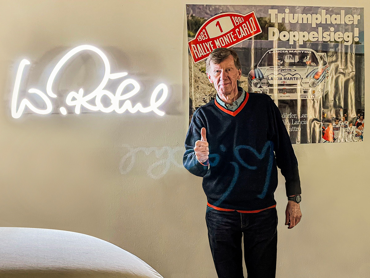 Walter Röhrl bei Schmid Werbesysteme