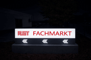 leuchtkasten für fachmarkt